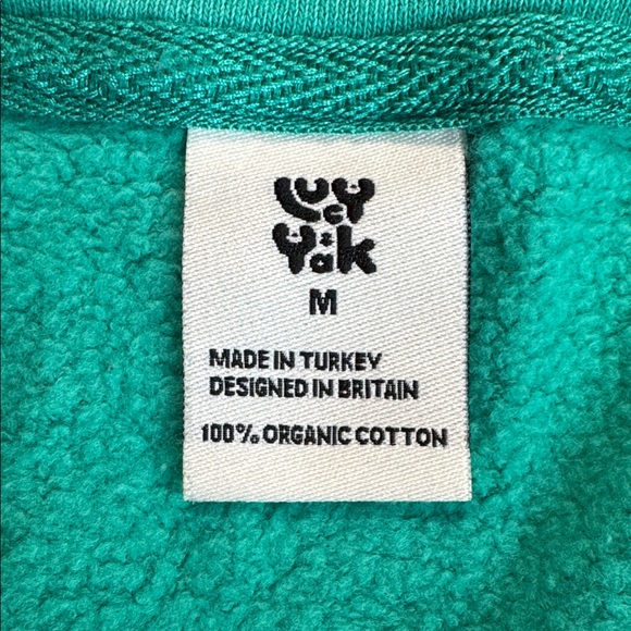 NWOT Lucy & Yak Marley Sweatshirt Turquoise Size Medium - Picture 8 of 13
